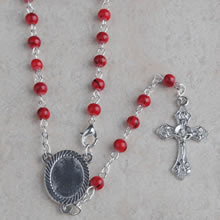 Glass beads rosary